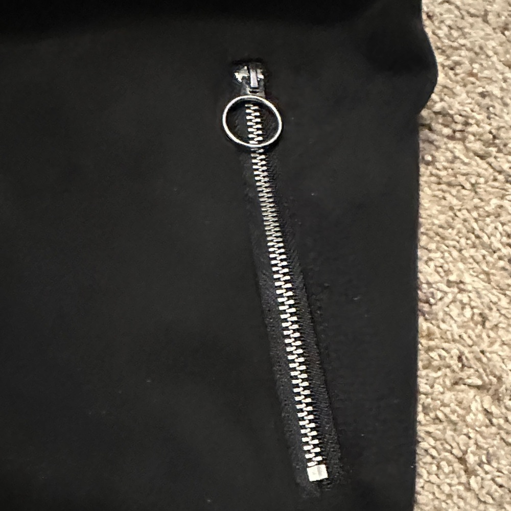 Forever 21 Black Mini Skirt with Zipper Accents - Picture 4 of 6